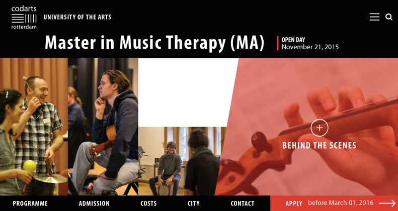 Codarts Master in Music Therapy